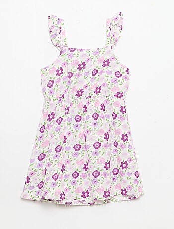 Robe à bretelles volantées