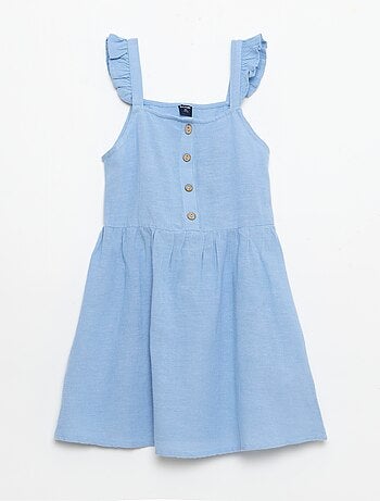 Robe à bretelles volantées