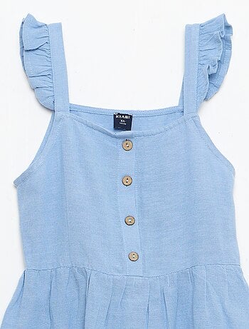 Robe à bretelles volantées