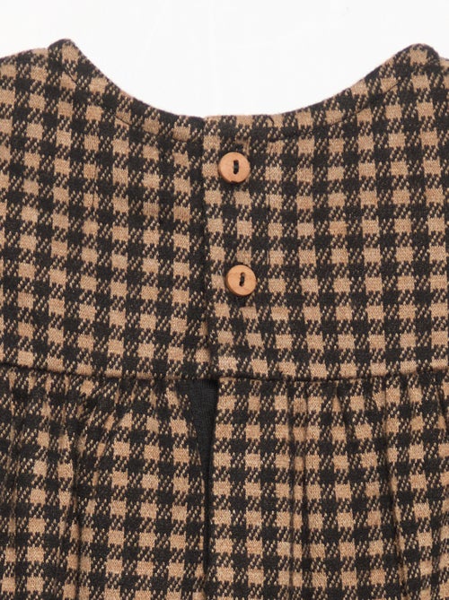 Robe à carreaux et manches longues - Kiabi Robe à carreaux et manches longues - Kiabi