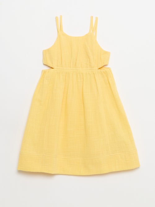 Robe à fines bretelles non réglables + fentes sur les côtés - Kiabi