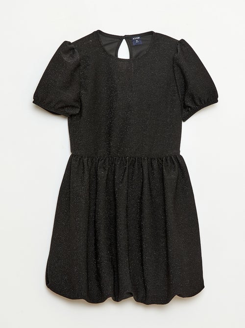 Robe à manches courtes avec paillettes all over - Kiabi
