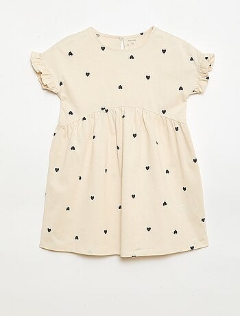 Robe à manches courtes en coton
