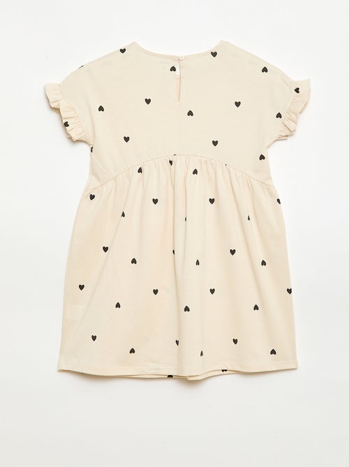 Robe à manches courtes en coton - Kiabi