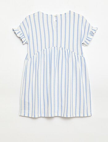 Robe à manches courtes en coton