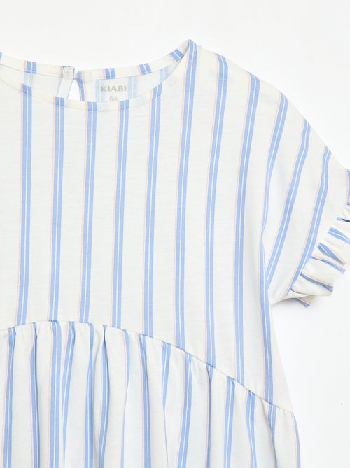 Robe à manches courtes en coton - Kiabi