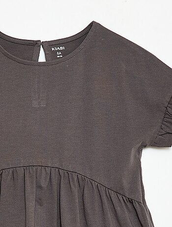 Robe à manches courtes en coton