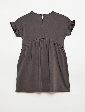 Robe à manches courtes en coton