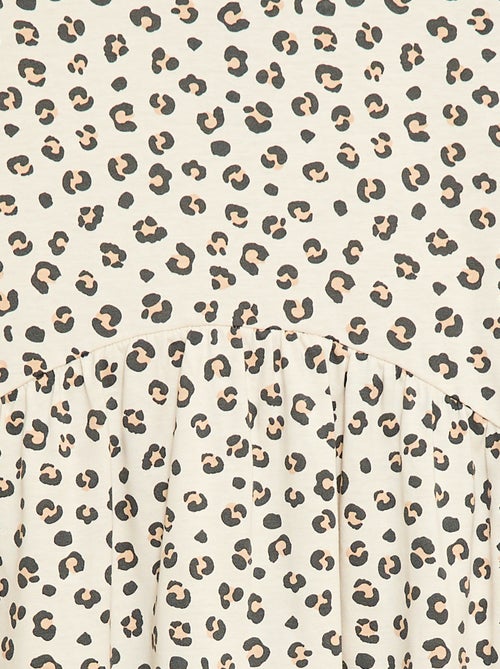 Robe à manches courtes en coton - Kiabi