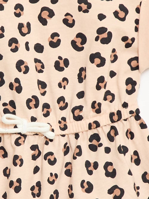 Robe à manches courtes en jersey de coton - Kiabi