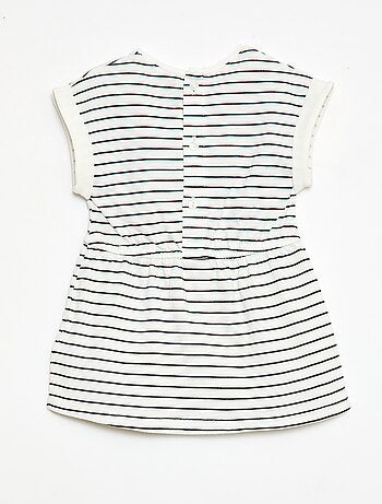Robe à manches courtes en jersey de coton