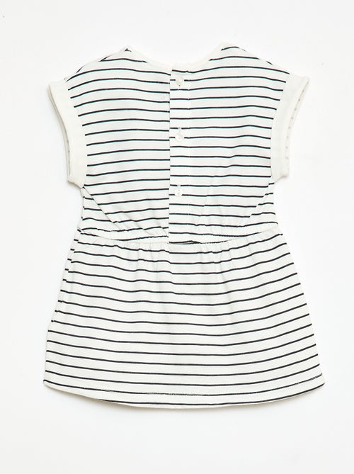 Robe à manches courtes en jersey de coton - Kiabi