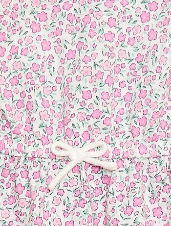 Robe à manches courtes en jersey de coton