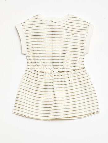 Robe à manches courtes en jersey de coton