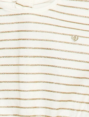 Robe à manches courtes en jersey de coton