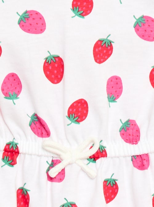 Robe à manches courtes en jersey de coton - Kiabi