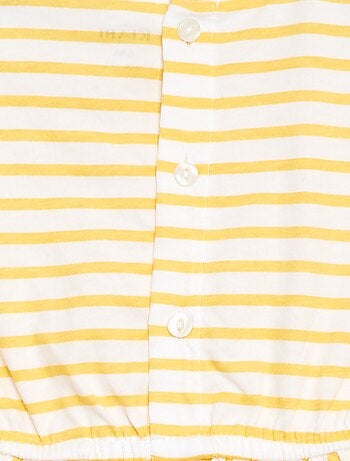 Robe à manches courtes en jersey de coton