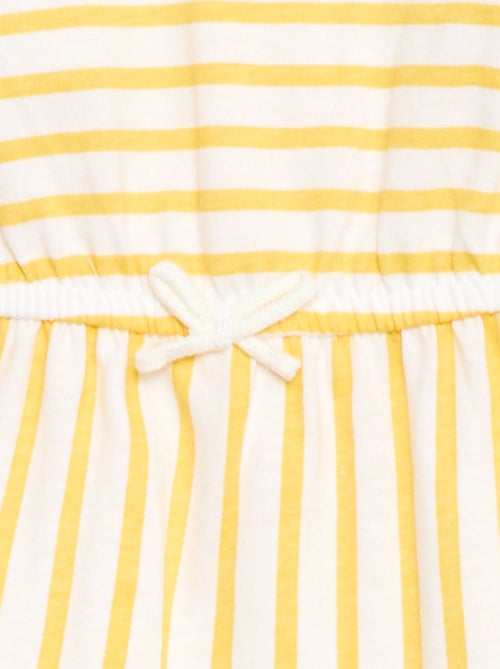 Robe à manches courtes en jersey de coton - Kiabi
