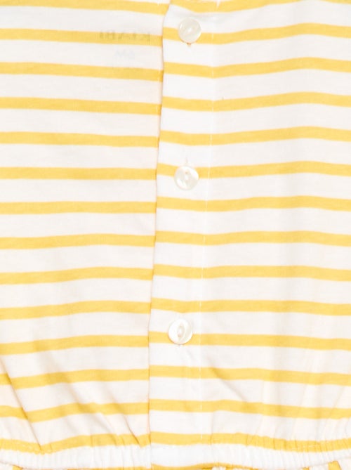 Robe à manches courtes en jersey de coton - Kiabi