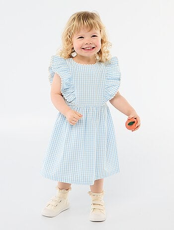 Robe à manches courtes et à volants