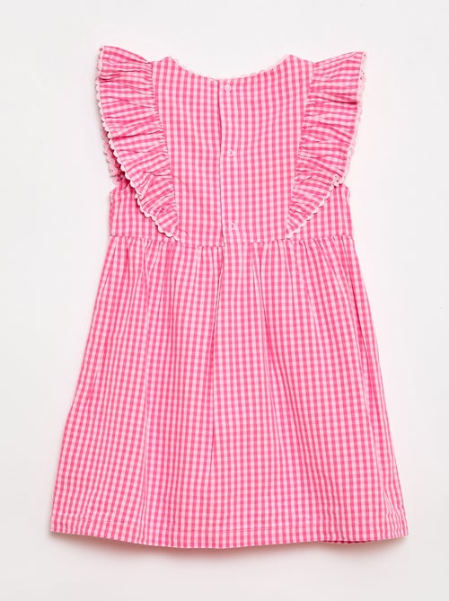 Robe à manches courtes et à volants - Kiabi