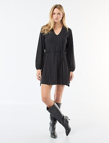 Robe à manches longues avec broderies anglaises 'JDY'