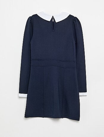 Robe à manches longues et col claudine