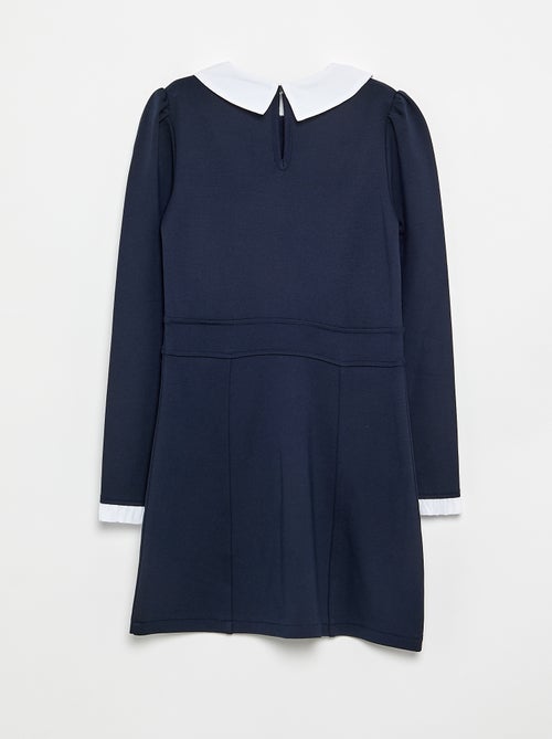 Robe à manches longues et col claudine - Kiabi