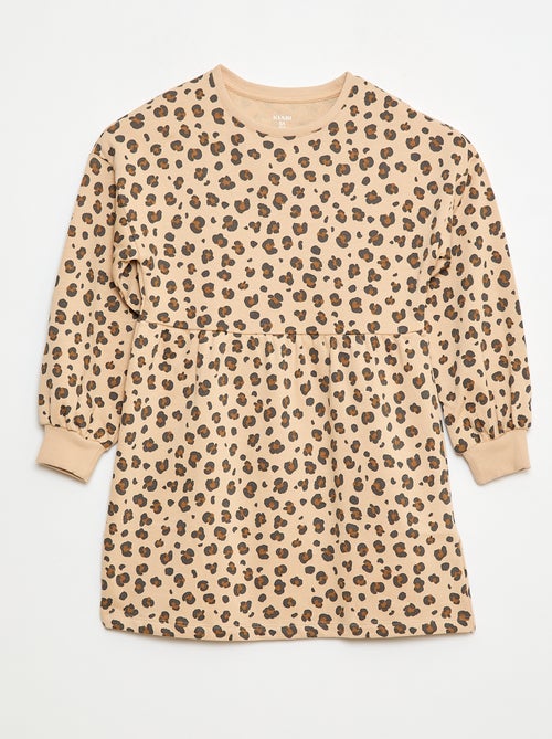 Robe à motif en molleton non-doublé - Kiabi