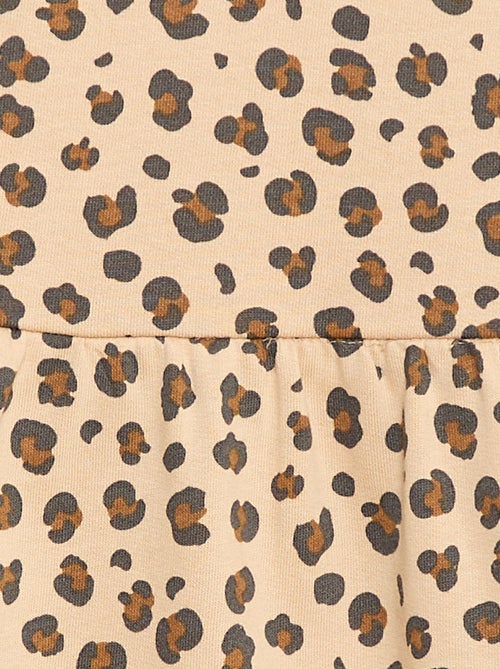 Robe à motif en molleton non-doublé - Kiabi