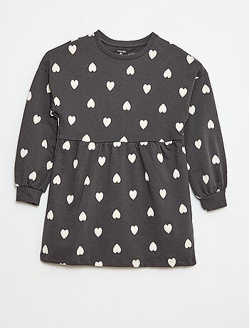 Robe à motif en molleton non-doublé