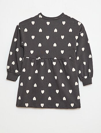 Robe à motif en molleton non-doublé