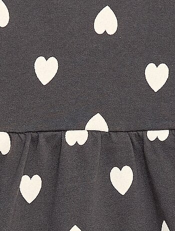 Robe à motif en molleton non-doublé