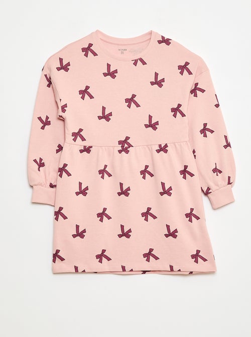 Robe à motif en molleton non-doublé - Kiabi