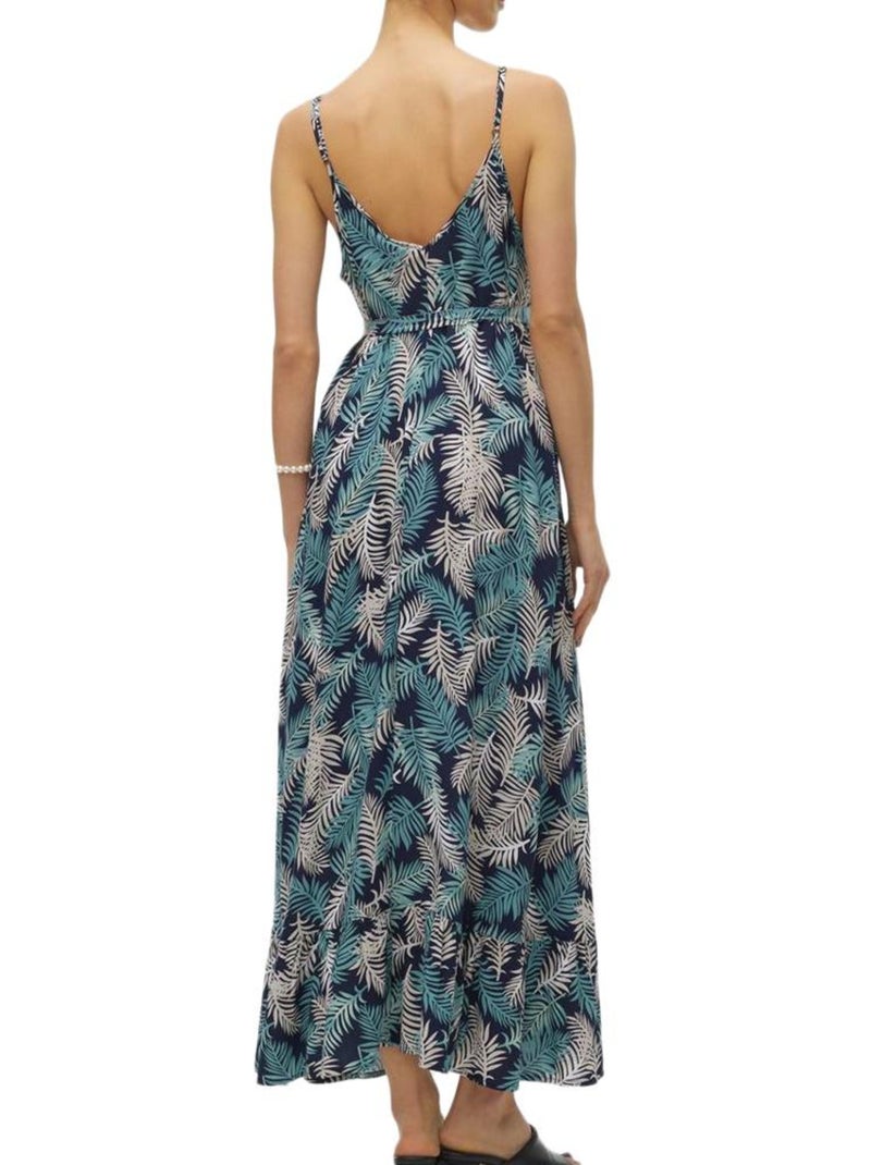 Robe à Motifs Femme Vero Moda Bleu Multicolore - Kiabi