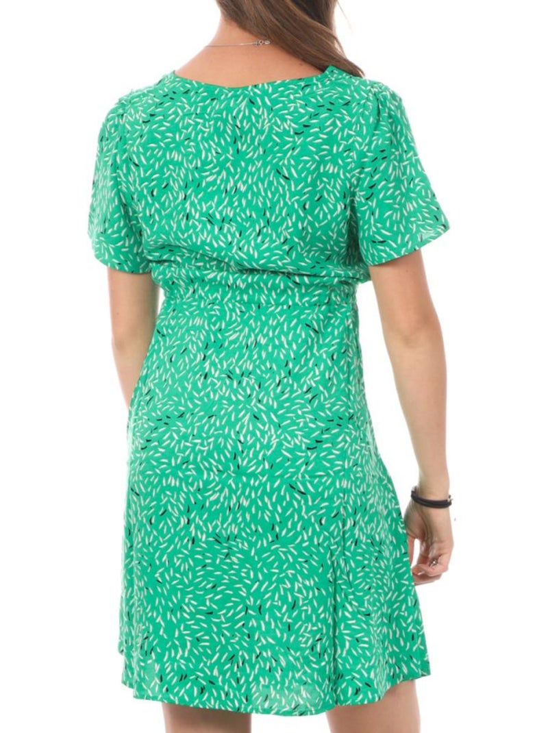 Robe à Motifs Femme Vero Moda Vert - Kiabi