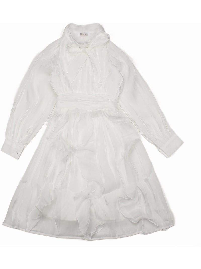 Robe à noeuds - Kids Star Blanc - Kiabi