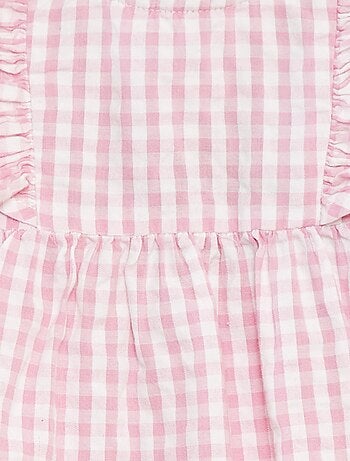 Robe à volants avec imprimé vichy 'Name It'