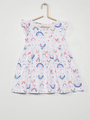 Robe En Tulle Pour Bébé Fille – Arc-en-Ciel à Paillettes, Sans Manches, Pour Fêtes