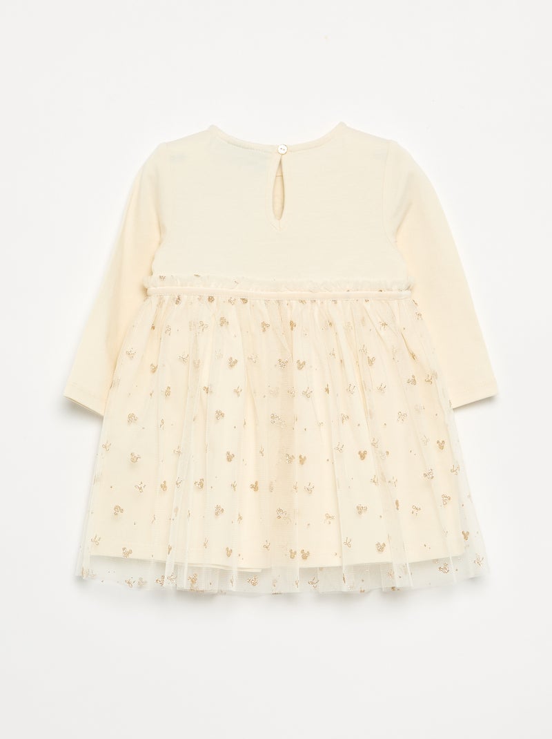 Robe avec bas en tulle 'Minnie' 'Disney' Blanc - Kiabi