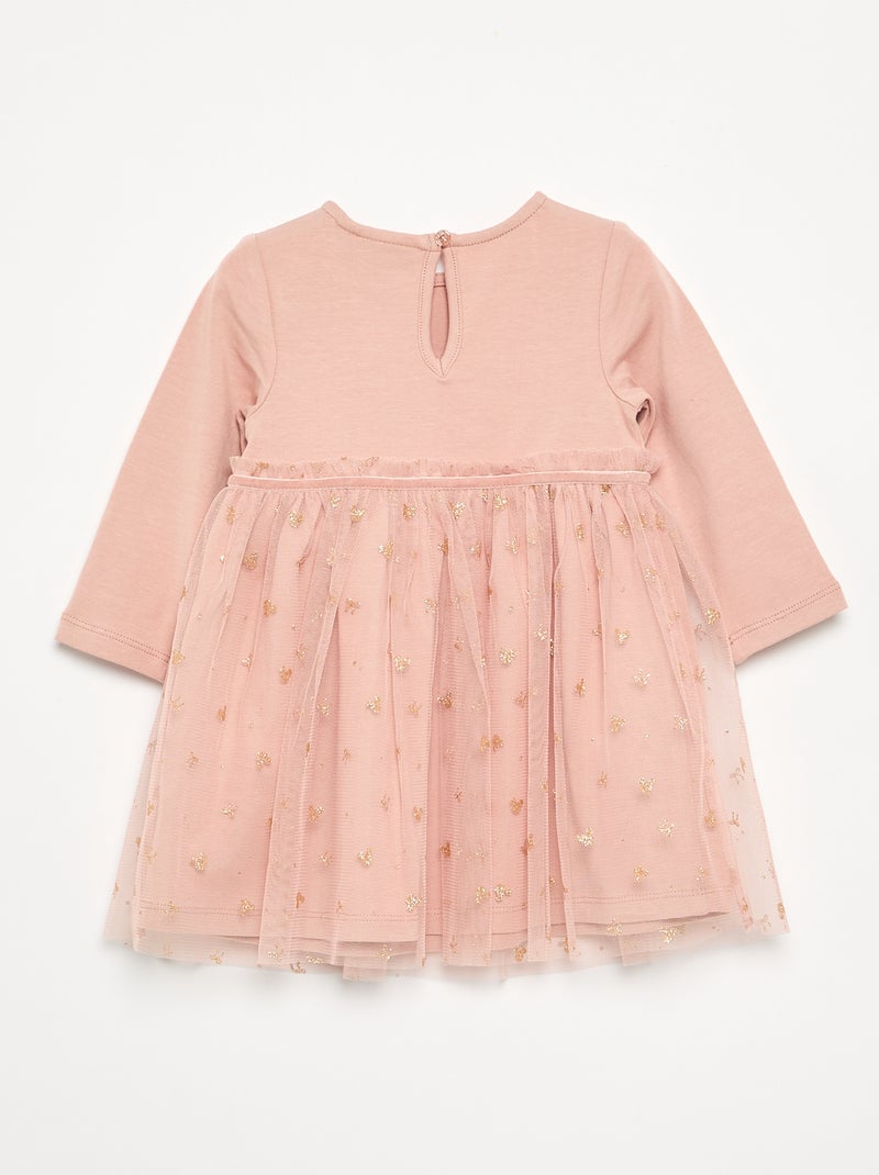 Robe avec bas en tulle 'Minnie' 'Disney' Rose - Kiabi