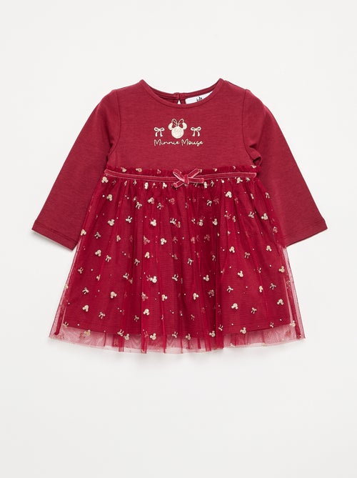 Robe avec bas en tulle 'Minnie' 'Disney' - Kiabi Robe avec bas en tulle 'Minnie' 'Disney' - Kiabi