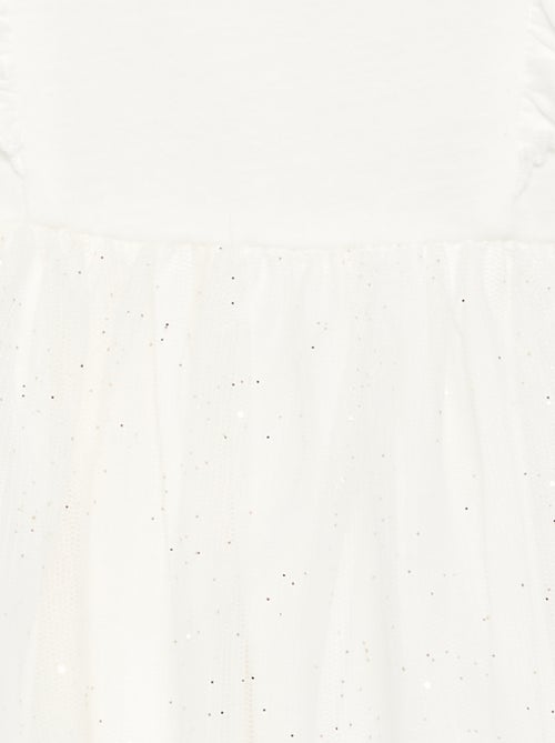 Robe avec base en tulle pailletée - Kiabi