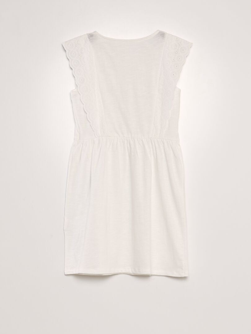 Robe Zara Noire En Dentelle Avec Broderies Anglaises Et Sous-robe - Taille M/36-38-40