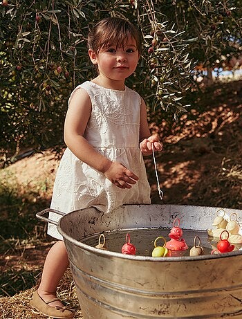 Robe avec broderies fleurs
