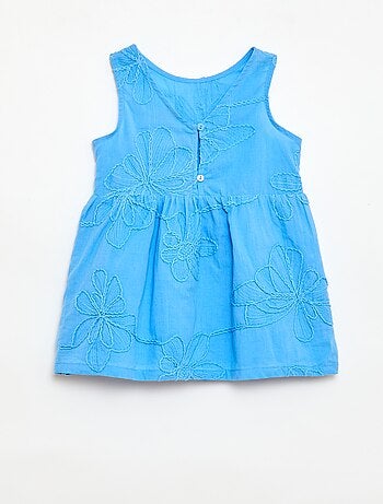 Robe avec broderies fleurs
