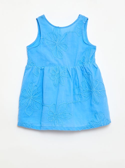 Robe avec broderies fleurs - Kiabi