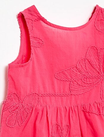 Robe avec broderies fleurs