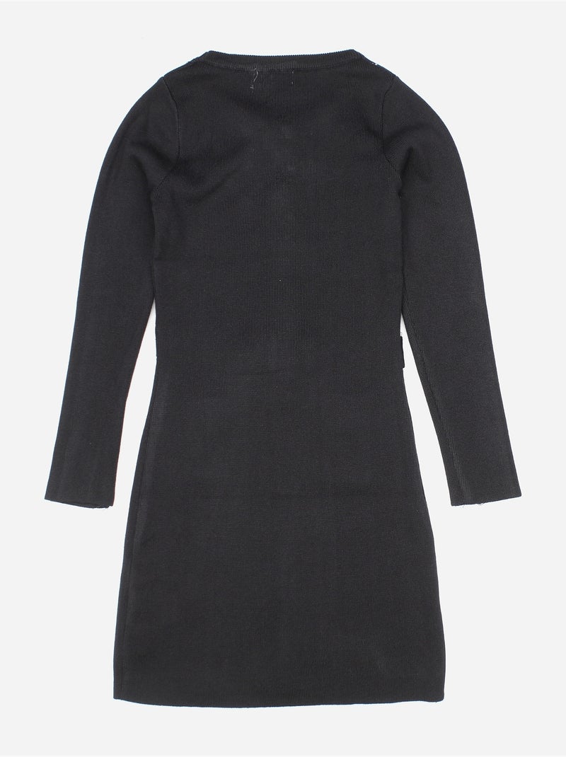 Robe avec ceinture - Kids Star Noir - Kiabi