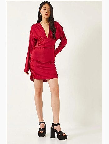 Robe avec côtés froncés lucci